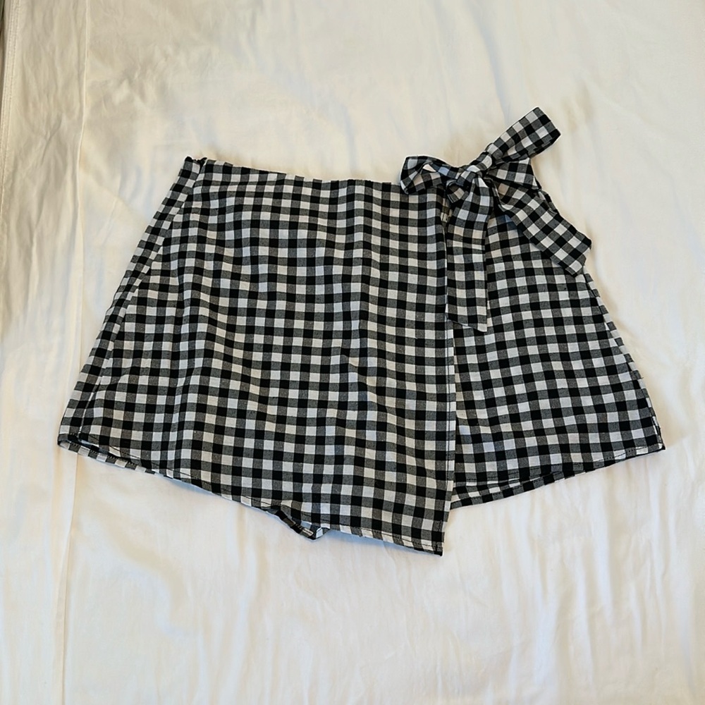 Plaid skort